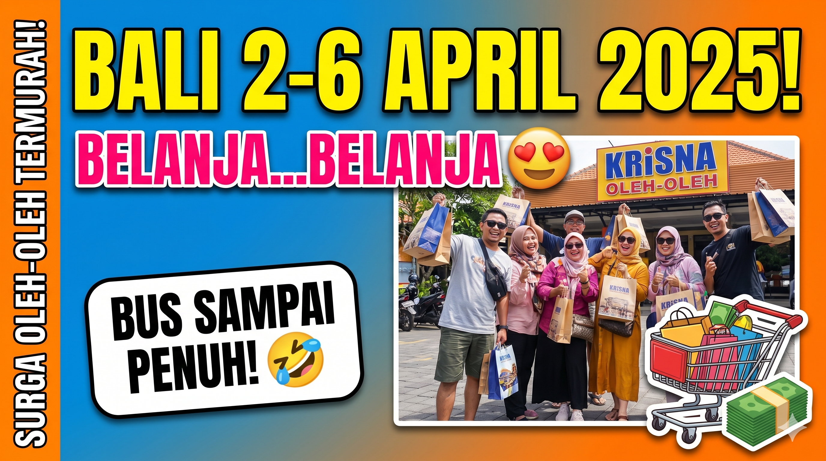 Borong Oleh-Oleh! Peserta Open Trip Bali Puaskan Belanja di Krisna